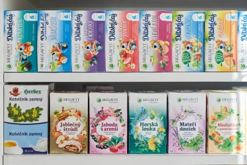 Nabídka čajů v Olešnici